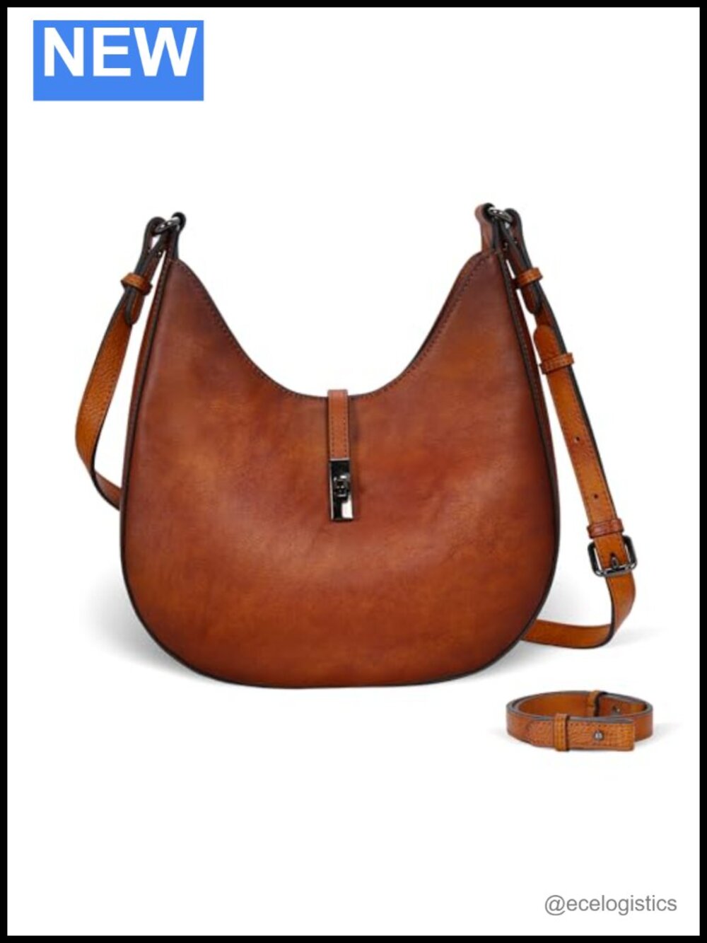 Genuine Leather Crossbody Bag Set for Women (2 Bags) Hobo Purse Work Casual